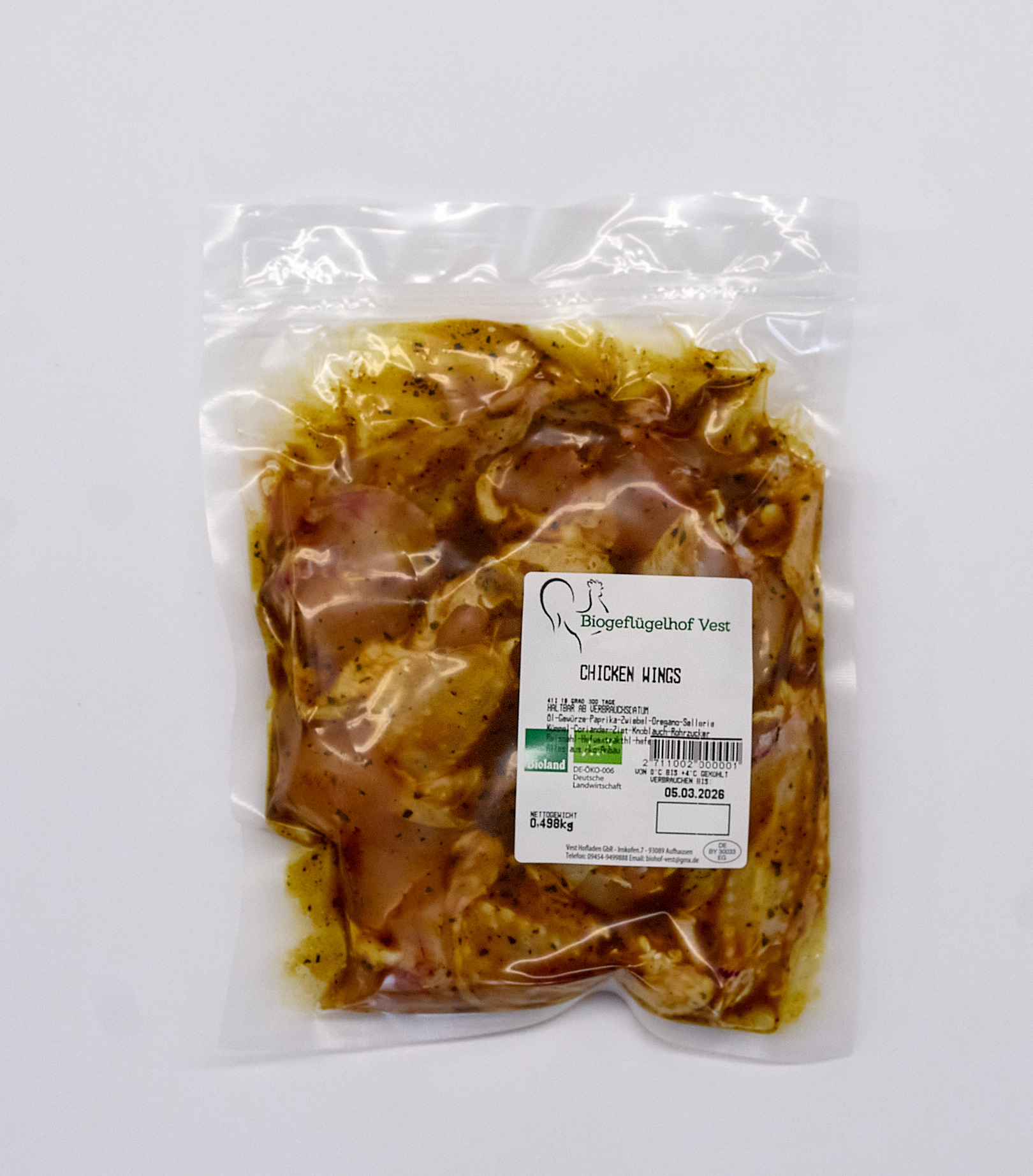 Chicken-Wings, gewürzt | TK