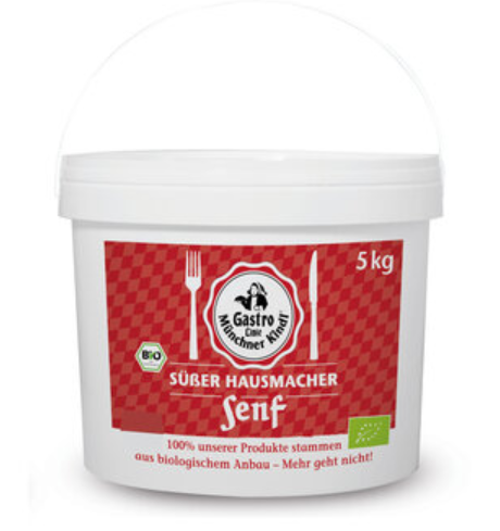 Senf Hausmacher Süß | im 5kg Eimer | Bio