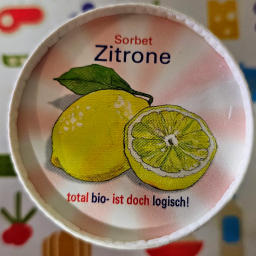 Zitrone | Sorbet vegan | 125 ml